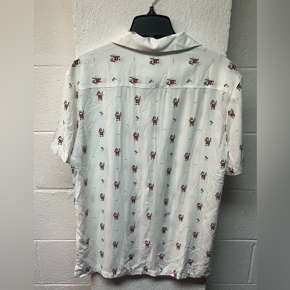 Denim and Flower Christmas Shirt.
Santa lifeguard, surfboard - Picture 3 of 5